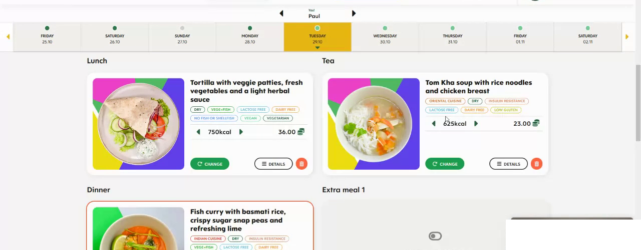 Menu planner