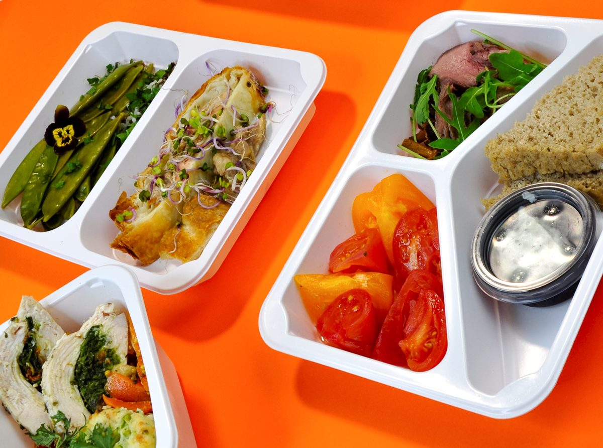 Three prepaid meal boxes